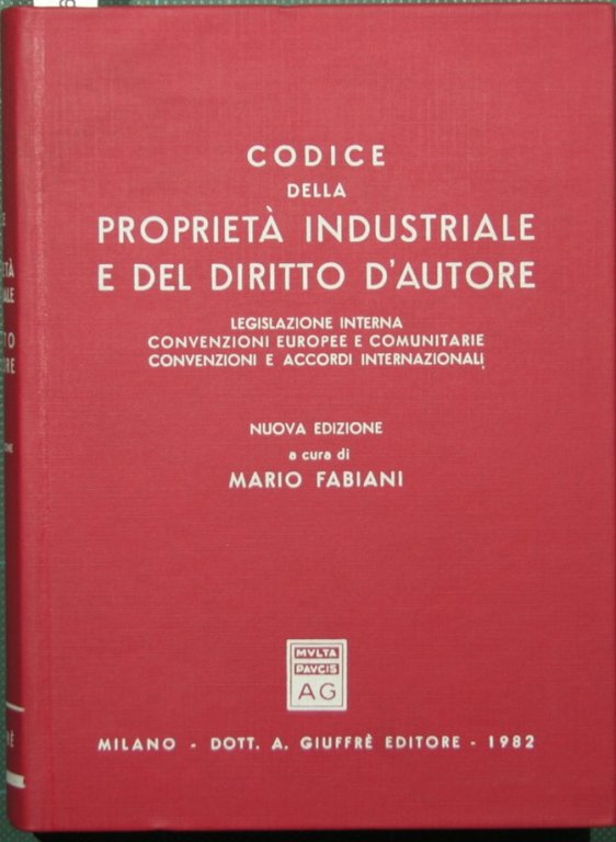 Codice della proprietà industriale e del diritto d'autore