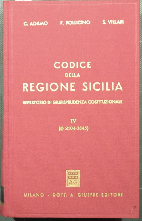 Codice della Regione Sicilia