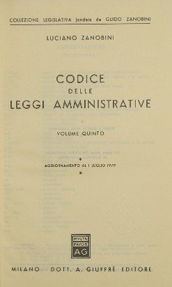 Codice delle leggi amministrative