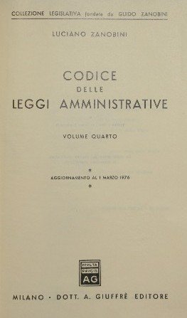 Codice delle leggi amministrative