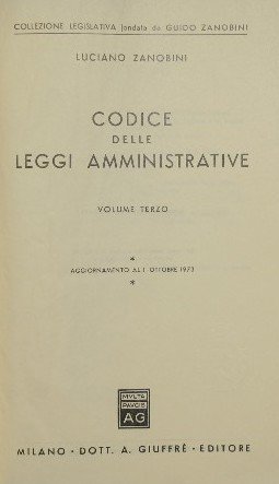 Codice delle leggi amministrative