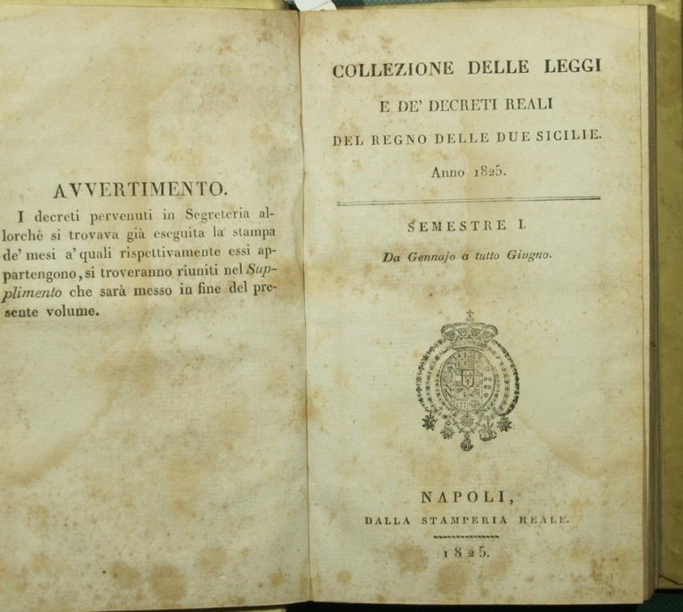 Collezione delle leggi e de' decreti reali del Regno delle …