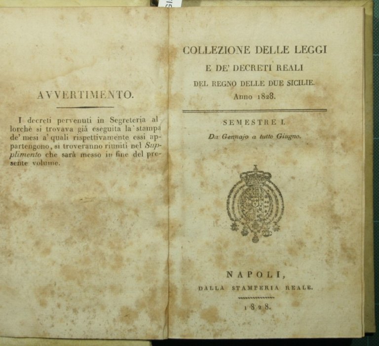 Collezione delle leggi e de' decreti reali del Regno delle …