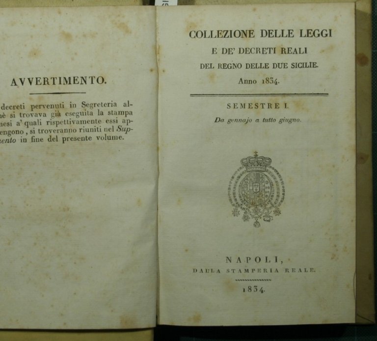 Collezione delle leggi e de' decreti reali del Regno delle …