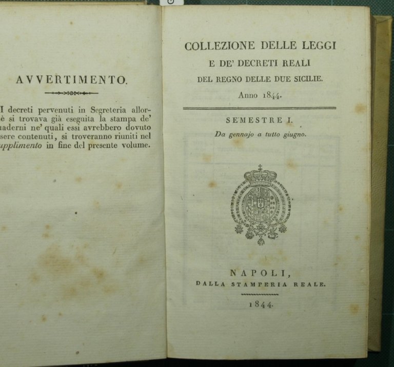 Collezione delle leggi e de' decreti reali del Regno delle …