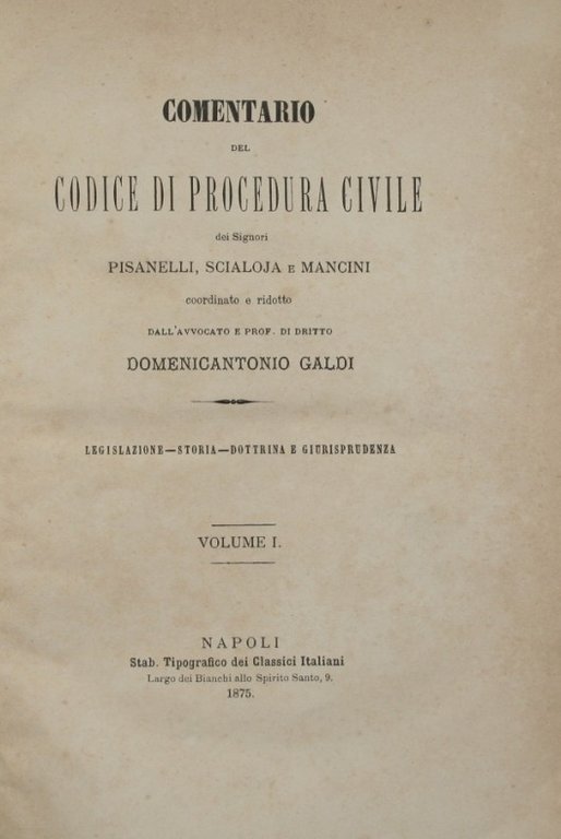 Comentario del codice di procedura civile