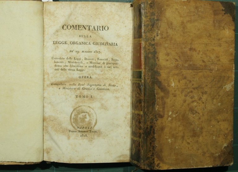 Comentario sulla legge organica giudiziaria de' 29 maggio 1817