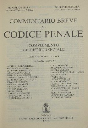 Commentario breve al Codice Penale