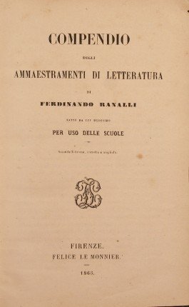 Compendio degli ammaestramenti di letteratura