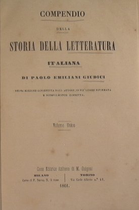 Compendio della storia della letteratura italiana