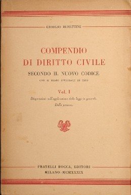 Compendio di diritto civile secondo il nuovo codice