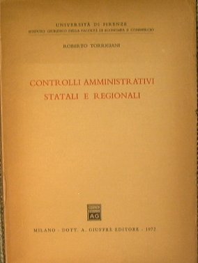 Controlli amministrativi, statali e regionali