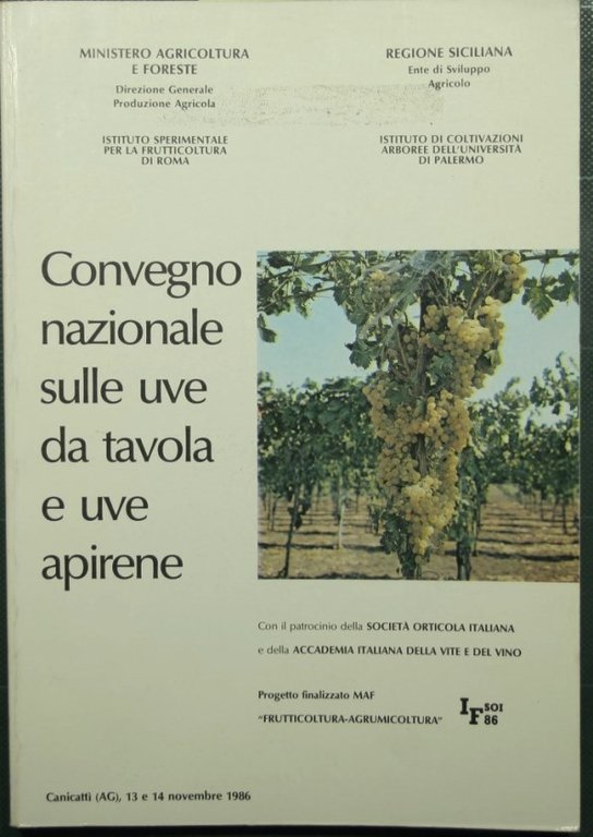Convegno nazionale sulle uve da tavola e uve apirene
