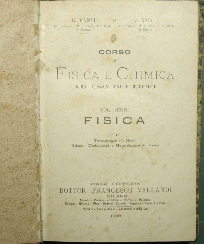 Corso di fisica e chimica - Vol. III Fisica P. …