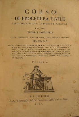 Corso di procedura civile fatto nella facoltà di diritto di …