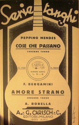 Cose che passano ( canzone tango ) - Amore strano …