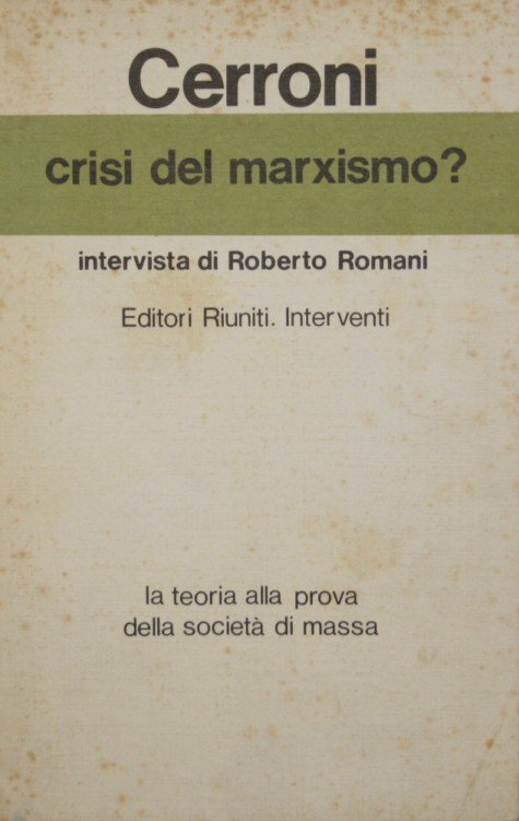 Crisi del marxismo?