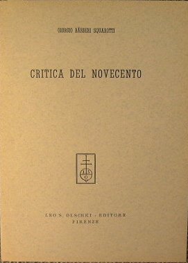 Critica del novecento