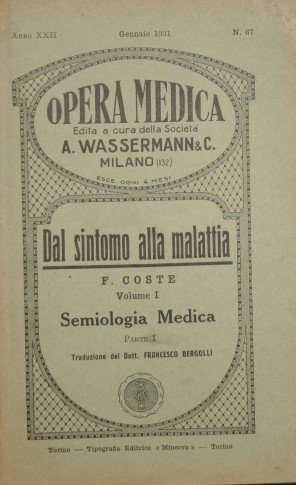 Dal sintomo alla malattia. Parte I