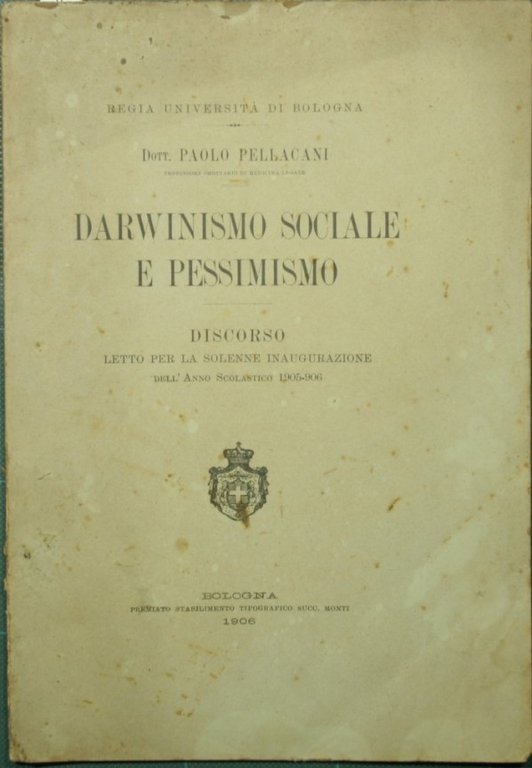Darwinismo sociale e pessimismo