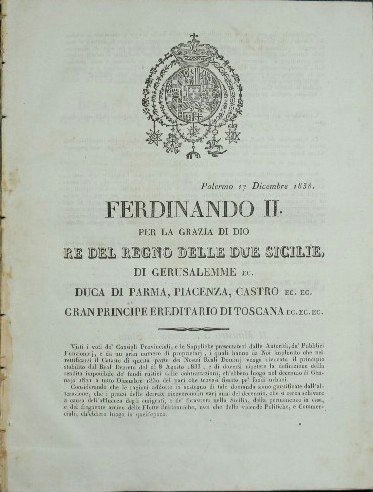 Decreti sulla rettificazione del catasto fondiario in Sicilia