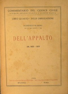 Dell'Appalto. Art.1655-1677