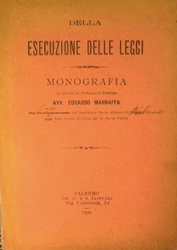 Della esecuzione delle leggi