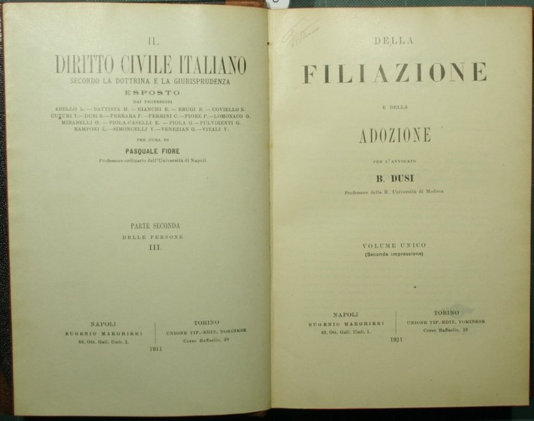 Della filiazione e della adozione