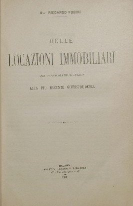 Delle locazioni immobiliari