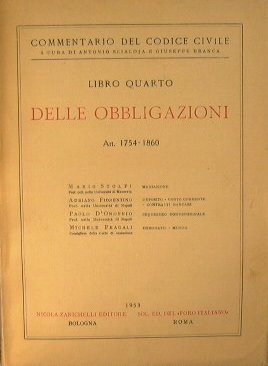 Delle obbligazioni