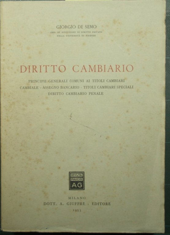 Diritto cambiario