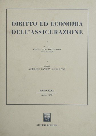 Diritto ed economia dell'assicurazione