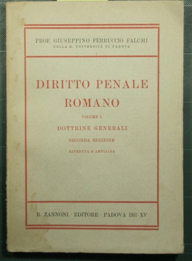 Diritto penale romano - Dottrine generali | Immagine principale