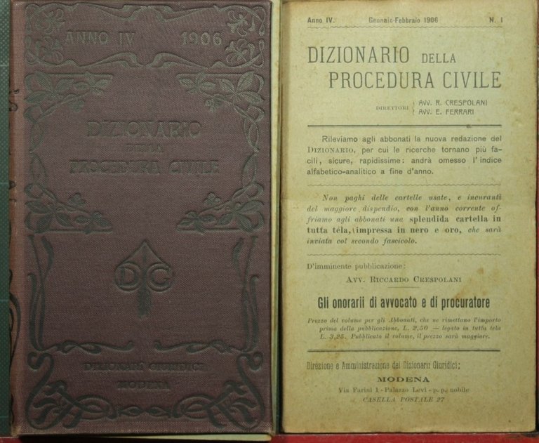 Dizionario della procedura civile - Vol. IV, 1906