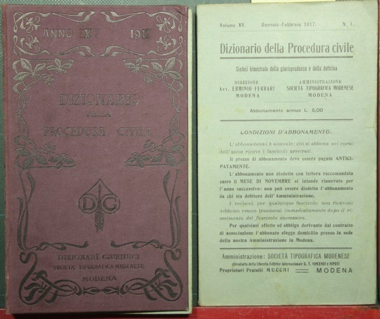 Dizionario della procedura civile - Vol. XV, 1917