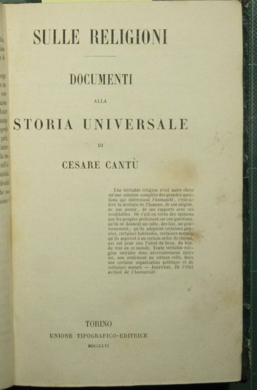 Documenti alla Storia universale