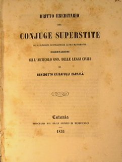 Dritto ereditario del Conjuge superstite