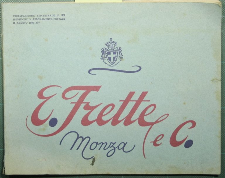 E. Frette & C. - Monza - Catalogo generale n. …