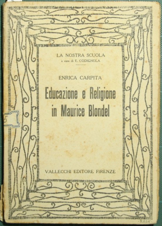 Educazione e religione in Maurice Blondel