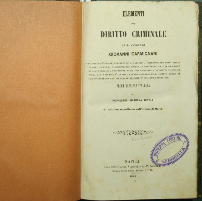 Elementi del diritto criminale