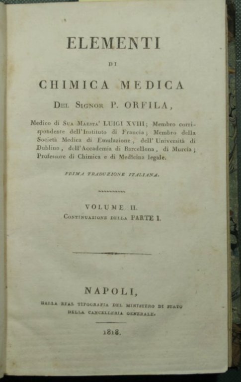 Elementi di chimica medica. Vol. II