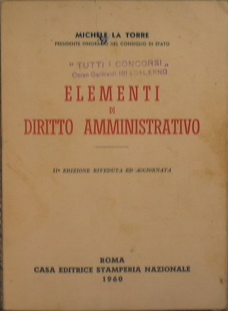 Elementi di diritto amministrativo