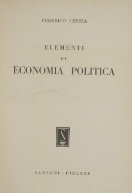 Elementi di Economia politica
