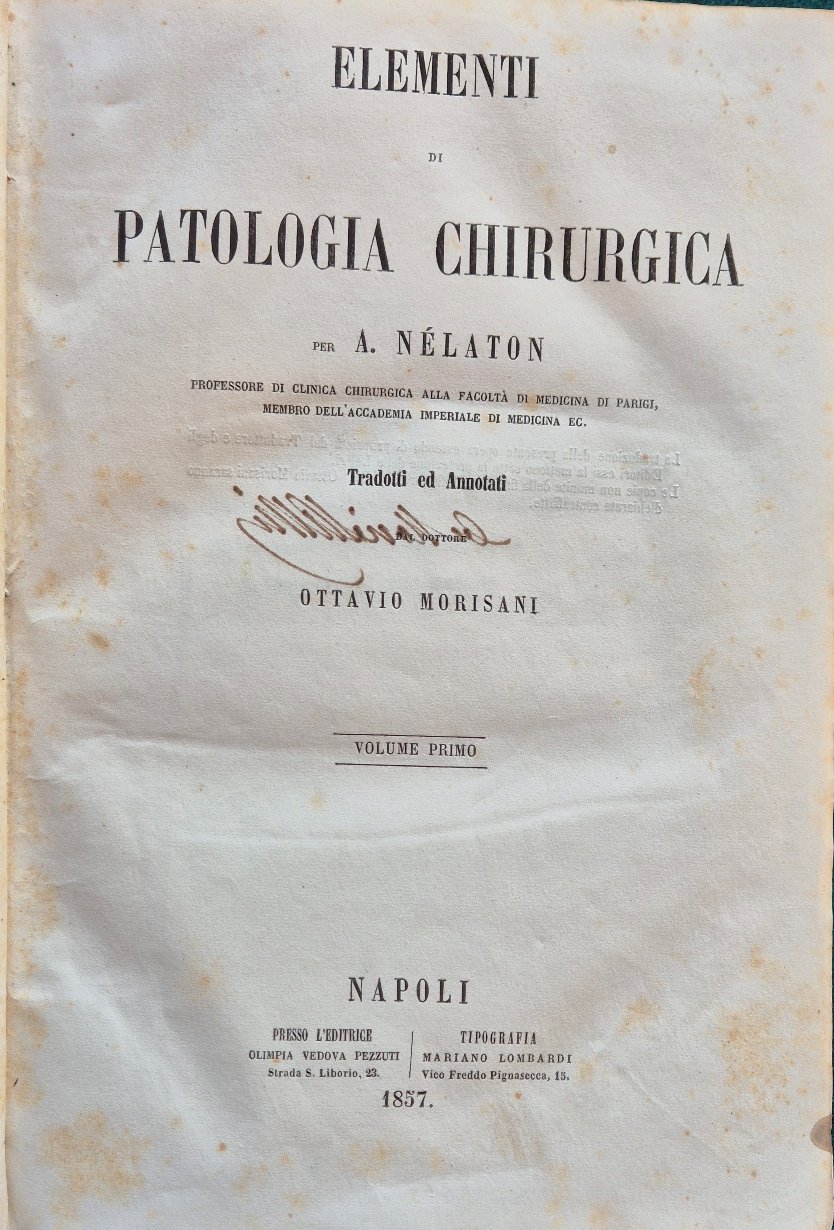 Elementi di patologia chirurgica - Voll. I e II