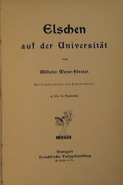 Elschen auf der Universität
