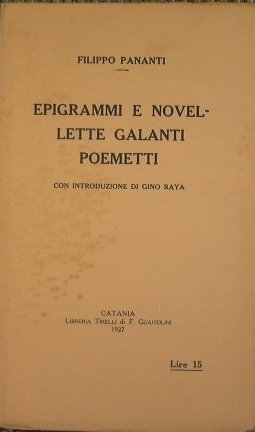Epigrammi e novellette galanti - Poemetti