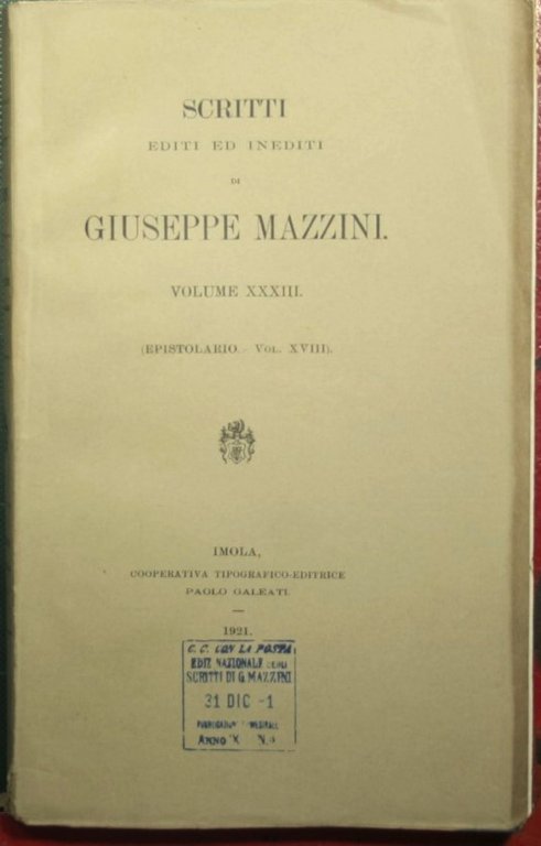 Epistolario - Vol. XVIII | Immagine Gallery 2