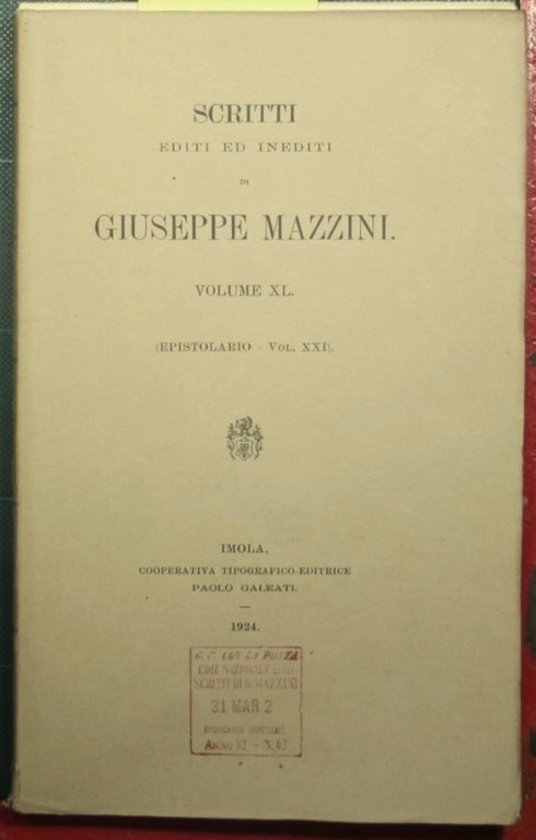 Epistolario - Vol. XXI | Immagine Gallery 2