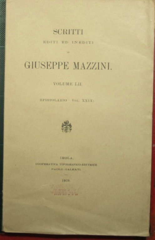 Epistolario - Vol. XXIX | Immagine Gallery 2