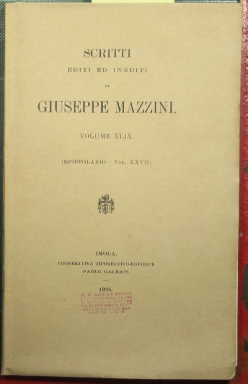 Epistolario - Vol. XXVII | Immagine Gallery 2